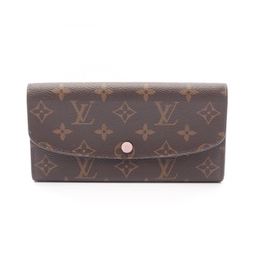 LOUIS VUITTON Portefeuille Emilie Bi-fold Wallet M61289 Monogram Rose Ballerine