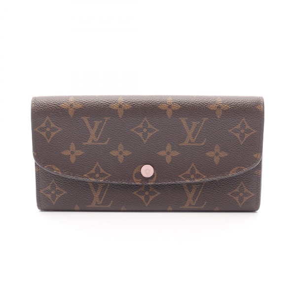 LOUIS VUITTON Portefeuille Emilie Bi-fold Wallet M61289 Monogram Rose Ballerine