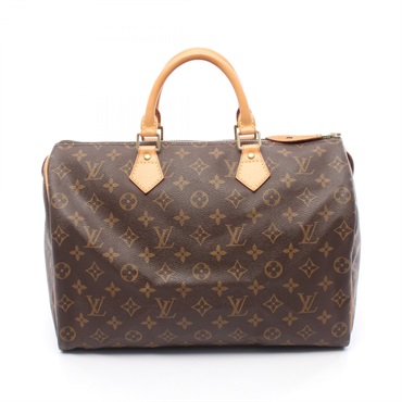 LOUIS VUITTON Speedy 35 Handbag M41524 Monogram Canvas Leather Used LV