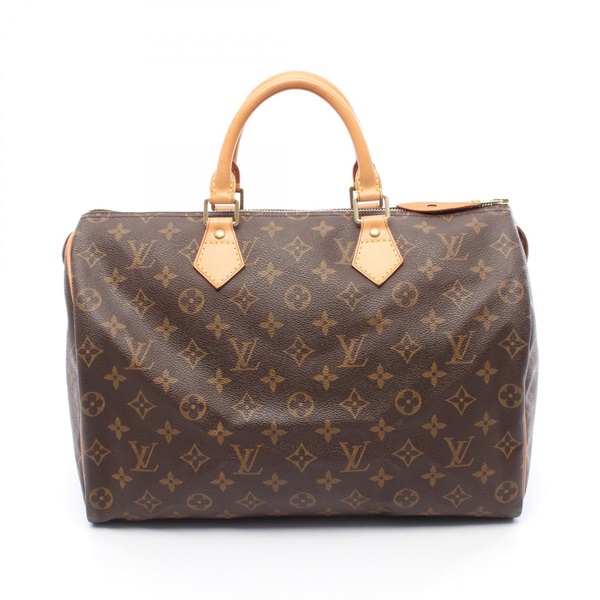 LOUIS VUITTON Speedy 35 Handbag M41524 Monogram Canvas Leather Used LV