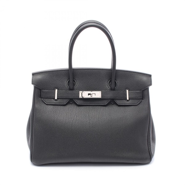 HERMES Birkin 30 Handbag Togo leather Black Used Women A SHW
