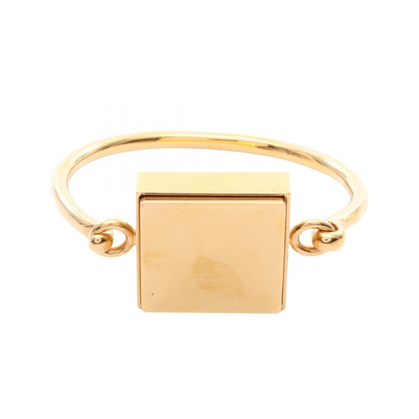 CELINE Coin Square Bracelet Gold Plated Max Wrist Fit 16 cm Used Women