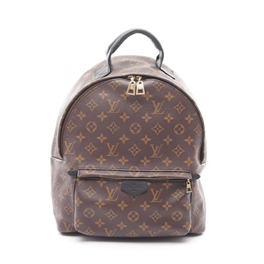 LOUIS VUITTON Palm Springs Backpack Bag MM M44874 Monogram Canvas Brown Used