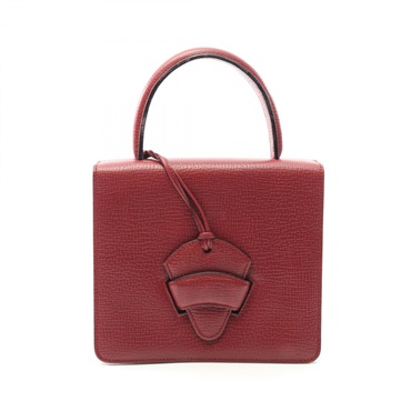 LOEWE Barcelona Handbag leather Red Used Women