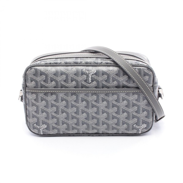 GOYARD Cup Vert PM Shoulder Bag crossbody canvas leather Gray Multicolor Used