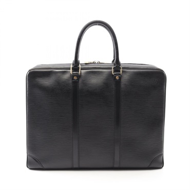 LOUIS VUITTON Porte Documan Voyage Business bag M59162 Epi leather Black Used LV