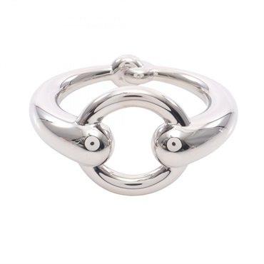 HERMES Scarf ring metal SHW Used Women