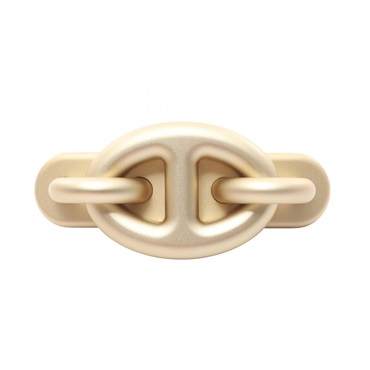 HERMES Chaine d'Ancre Tri Maillon PM hair clip Stainless Steel Used Women