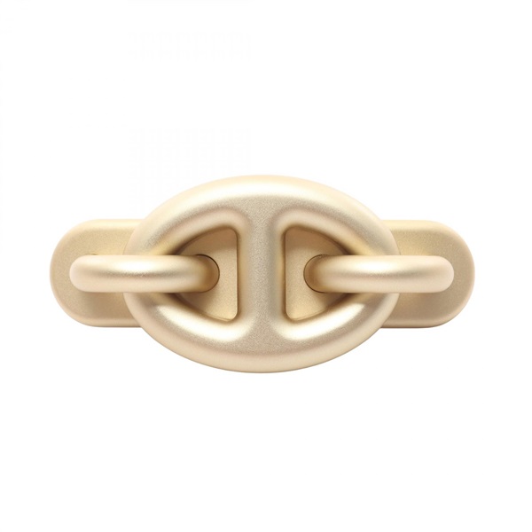 HERMES Chaine d'Ancre Tri Maillon PM hair clip Stainless Steel Used Women