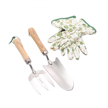 Christian Dior Lucky Milly Gardening Set SS Wood Cotton White Green Multi Used