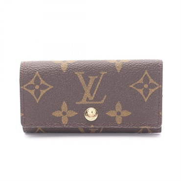 LOUIS VUITTON Multicles 4 key holder case M62631 Monogram canvas Brown Used LV