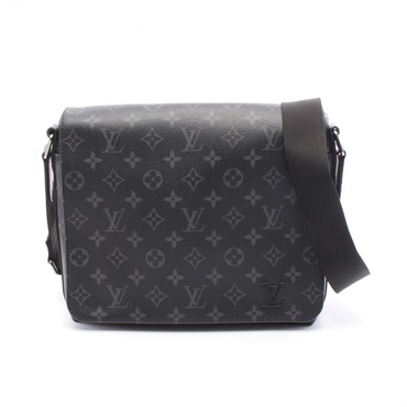LOUIS VUITTON District PM Shoulder Bag M45272 Monogram eclipse Black Used mens