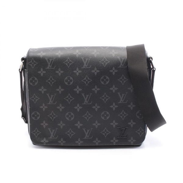 LOUIS VUITTON District PM Shoulder Bag M45272 Monogram eclipse Black Used mens