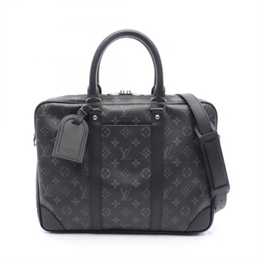 LOUIS VUITTON Porte Documants Voyage Business bag M46457 Monogram eclipse used