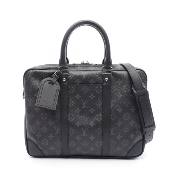 LOUIS VUITTON Porte Documants Voyage Business bag M46457 Monogram eclipse used