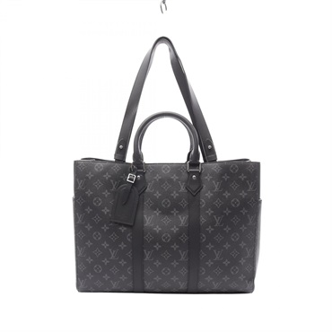LOUIS VUITTON Sac Plat 24H Shoulder Tote Bag M46451 Monogram eclipse canvas used