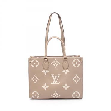 LOUIS VUITTON On the Go MM Bicolor Shoulder Tote Bag M45494 Monogram leather