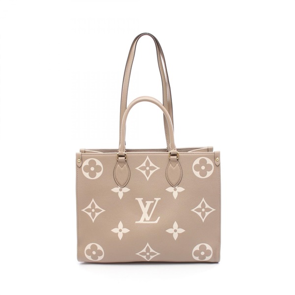 LOUIS VUITTON On the Go MM Bicolor Shoulder Tote Bag M45494 Monogram leather
