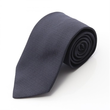 HERMES Tie silk Navy Used mens