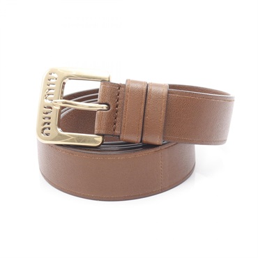 Miu Miu Belt leather Brown Size 80 Used Women