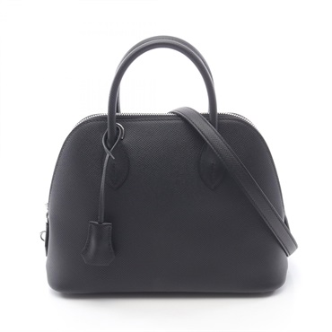 HERMES Bolide 1923 25 Shoulder Handbag Epsom leather Black Used Women SHW K