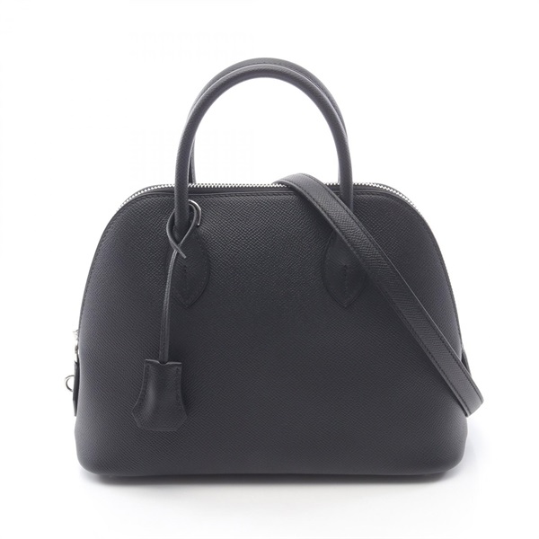 HERMES Bolide 1923 25 Shoulder Handbag Epsom leather Black Used Women SHW K