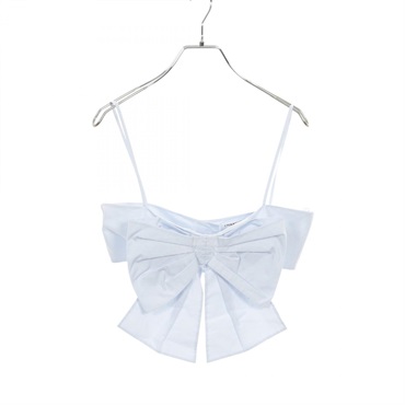 CHANEL COCO ButtonCcamisole Tops P62644V12141 cotton Blue Used Women size 38