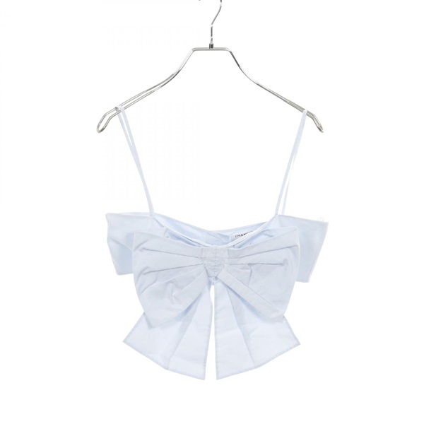 CHANEL COCO ButtonCcamisole Tops P62644V12141 cotton Blue Used Women size 38