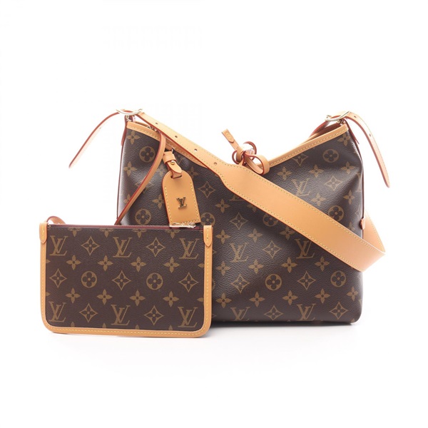 LOUIS VUITTON Carryall NM PM Shoulder Bag M46203 Monogram canvas Brown Used LV