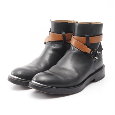 Christian Dior Evidence Jodhpur Buckle short boots #43 3B0239ZGK leather Black