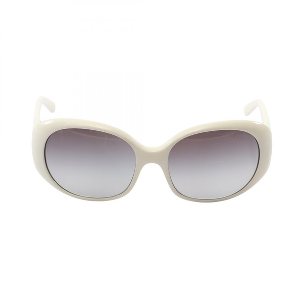 PRADA Eyewear Sunglasses SPR27L Plastic White Used Women