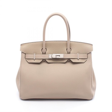 HERMES Birkin 30 Handbag Togo leather Beige Trench Used Women SHW T