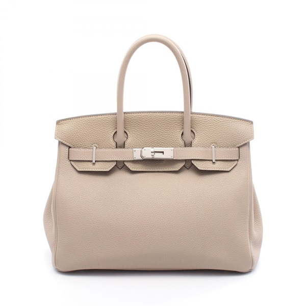 HERMES Birkin 30 Handbag Togo leather Beige Trench Used Women SHW T