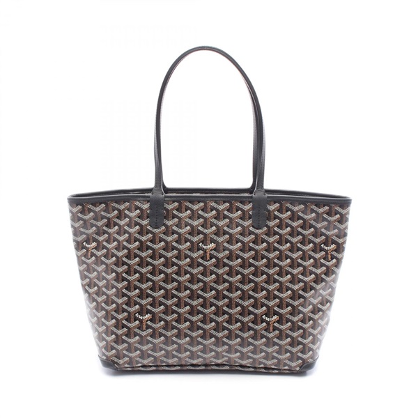 GOYARD Artois MM Tote shoulder Bag canvas leather Black Brown White Women