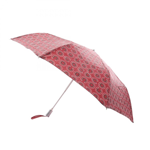 CHANEL COCO Mark umbrella parapluie polyester Bordeaux Used Women