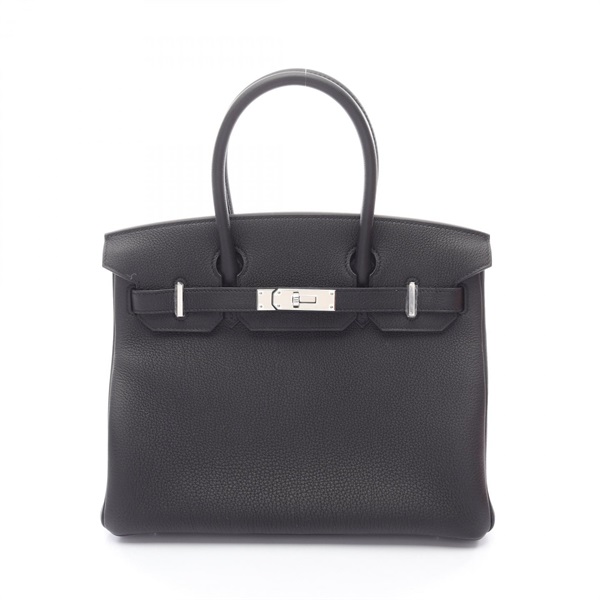 HERMES Birkin 30 Handbag sac K Togo leather Black SHW Women