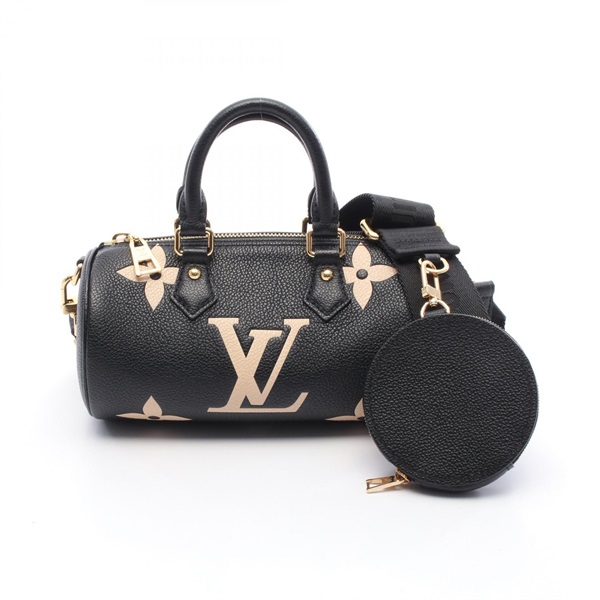 LOUIS VUITTON Papillon BB Shoulder Handbag M45980 Monogram empreinte Black Used