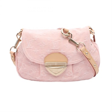 LOUIS VUITTON Sunset Shoulder Crossbody Bag M13347 Monogram denim Pink Women LV