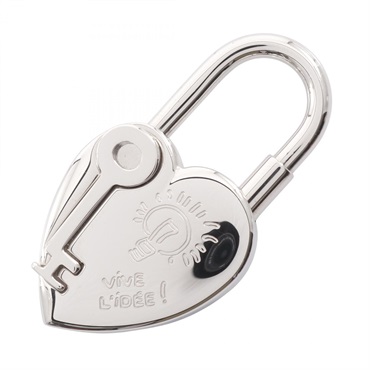 HERMES Cadena Rock Heart Fantasy charm metal SHW Used Women