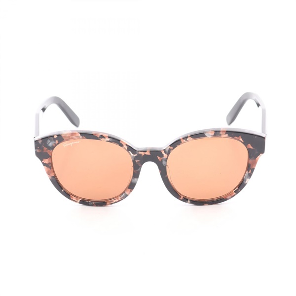 Salvatore Ferragamo Sunglasses eyewear Plastic Black Brown Used Women