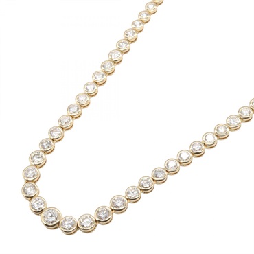 JEWELRY Tennis Necklace Diamond 18KYG Yellow Gold Used women