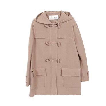 Valentino Duffel coat jacket wool Brown Used Women #40