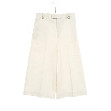 BOTTEGA VENETA Culotte Pants 663520 Fabric White #36 Used Women