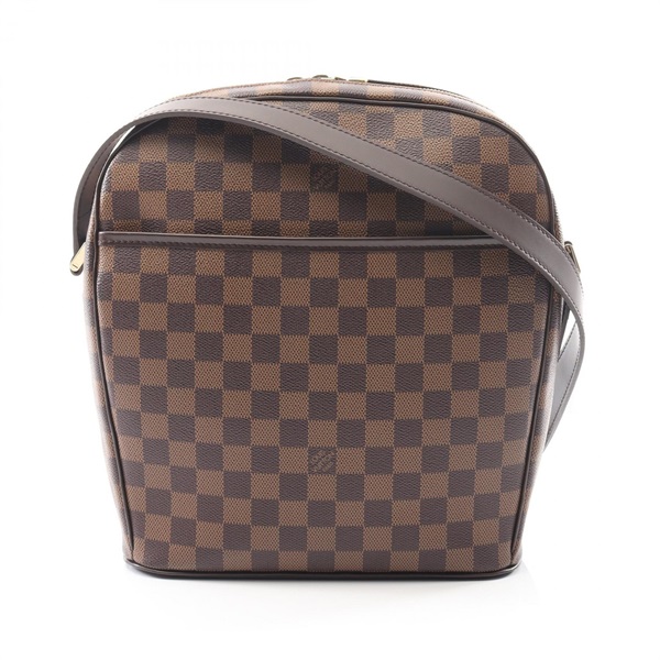 LOUIS VUITTON Ipanema GM Shoulder Bag N51292 Damier canvas leather Brown Ebene