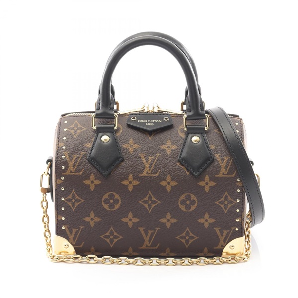 LOUIS VUITTON Speedy Trunk 20 chain shoulder crossbody Handbag M13146 Monogram