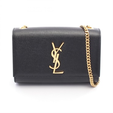 SAINT LAURENT PARIS KATE Small chian Shoulder Bag 469390BOW0J1000 leather black