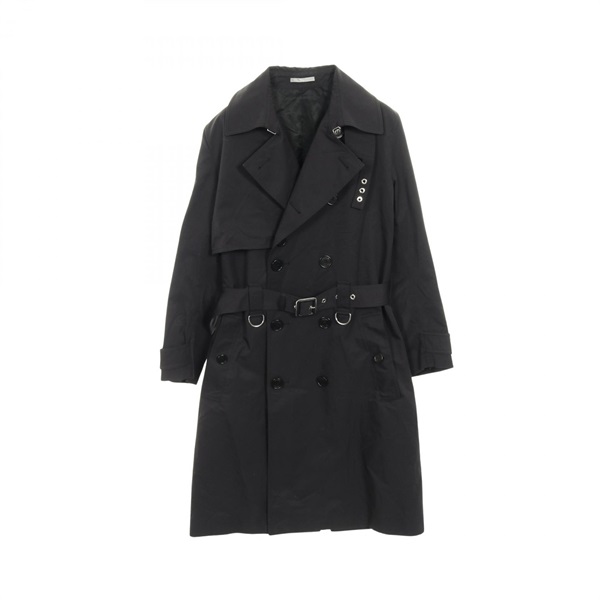 DIOR HOMME Trench coat Nylon cotton Black #44 Used mens
