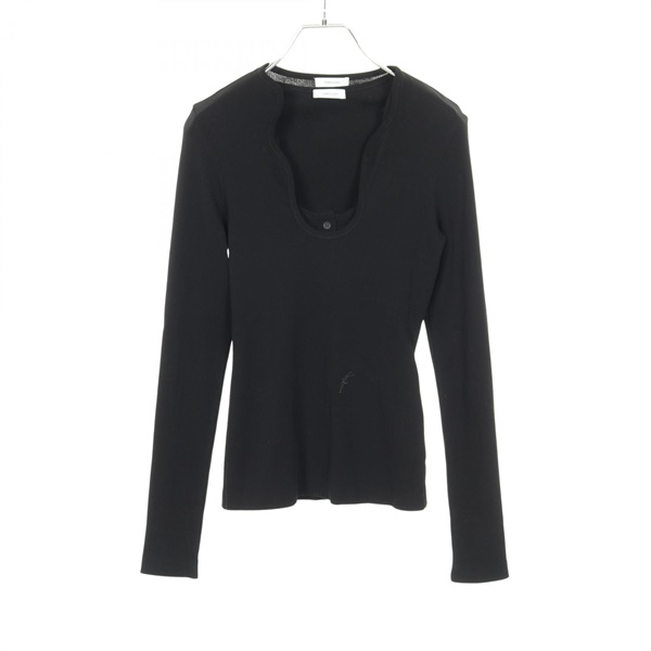 Salvatore Ferragamo Ensemble Tank Top Cardigan tops cotton Black Used Women #S