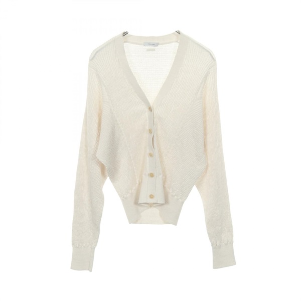 Salvatore Ferragamo Cardigan long-sleeve tops Fabric White Used Women size S