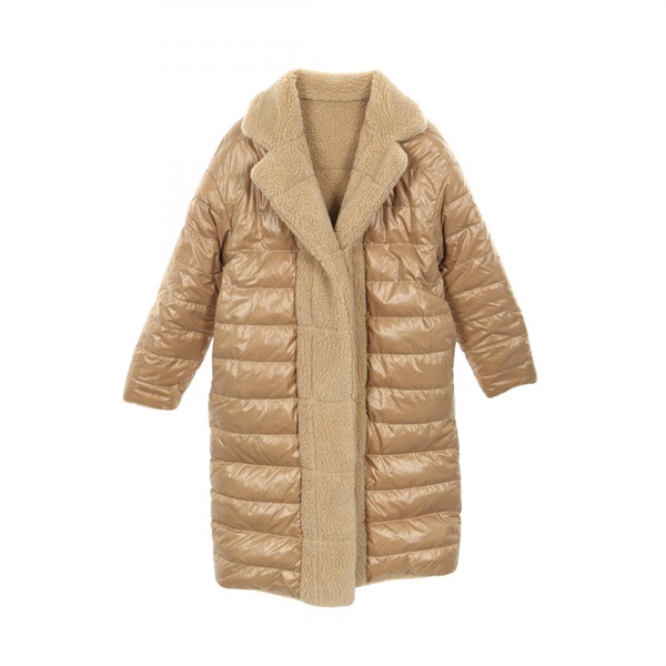 MONCLER BAGAUD Down jacket polyester Beige #00 Used Women